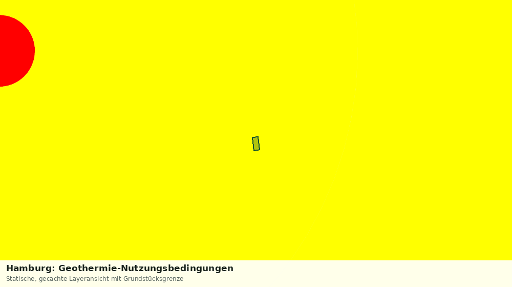 Statische Kartenansicht: Hamburg: Geothermie-Nutzungsbedingungen