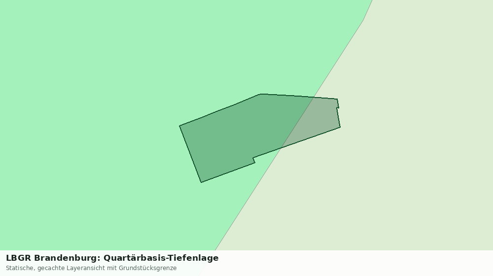 Statische Kartenansicht: LBGR Brandenburg: Quartärbasis-Tiefenlage