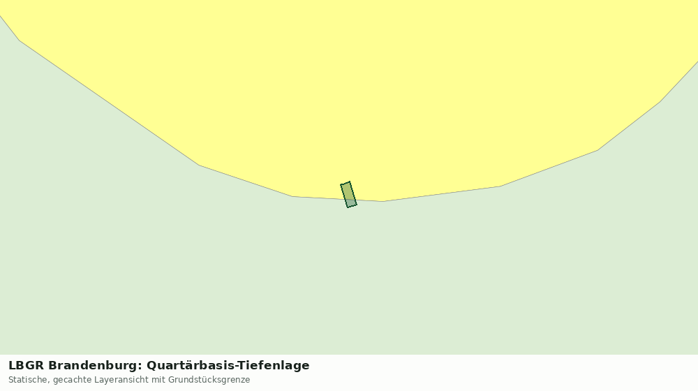 Statische Kartenansicht: LBGR Brandenburg: Quartärbasis-Tiefenlage