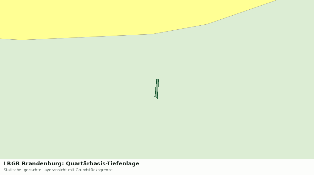 Statische Kartenansicht: LBGR Brandenburg: Quartärbasis-Tiefenlage