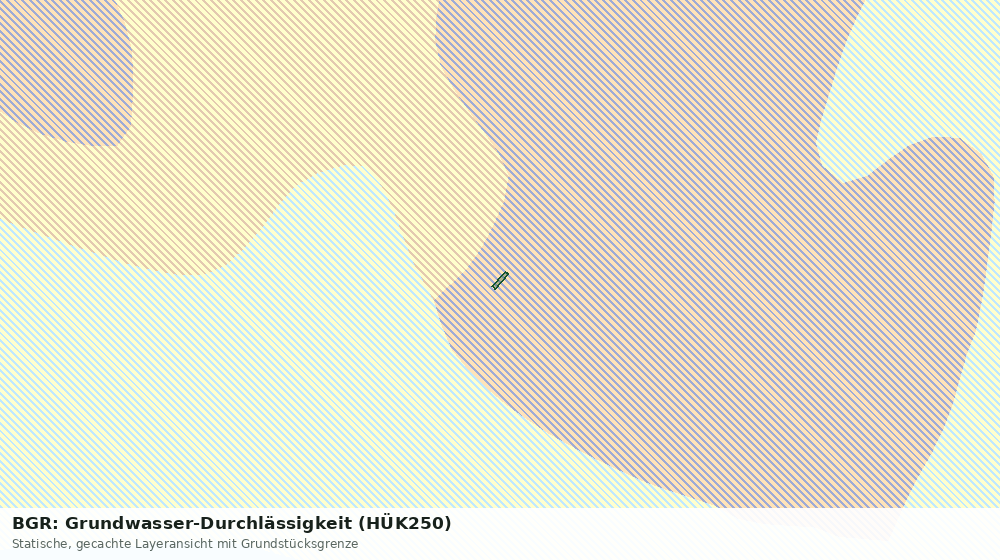 Statische Kartenansicht: BGR: Grundwasser-Durchlässigkeit (HÜK250)
