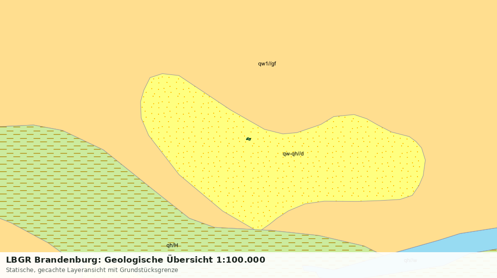 Statische Kartenansicht: LBGR Brandenburg: Geologische Übersicht 1:100.000