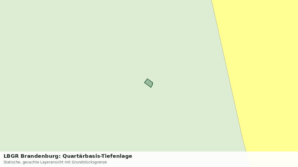 Statische Kartenansicht: LBGR Brandenburg: Quartärbasis-Tiefenlage