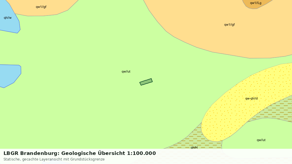 Statische Kartenansicht: LBGR Brandenburg: Geologische Übersicht 1:100.000