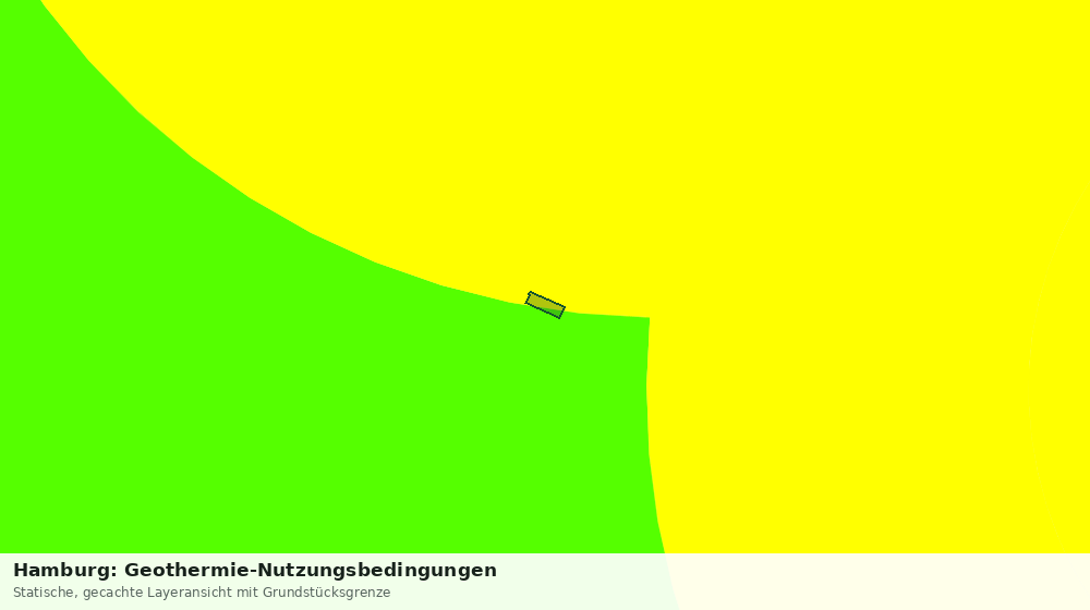 Statische Kartenansicht: Hamburg: Geothermie-Nutzungsbedingungen