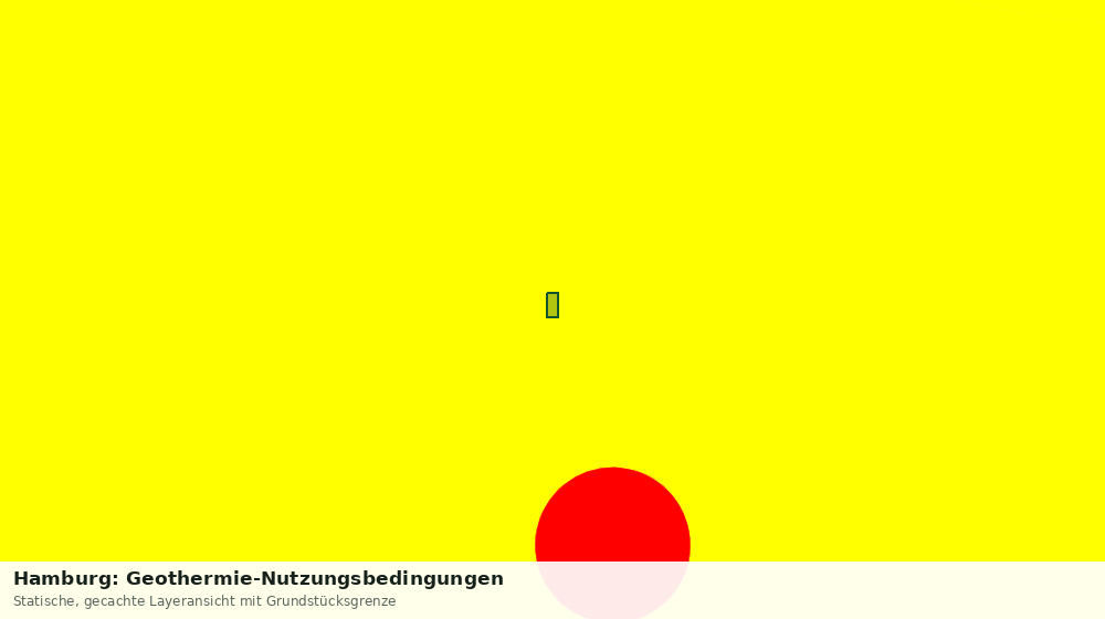 Statische Kartenansicht: Hamburg: Geothermie-Nutzungsbedingungen