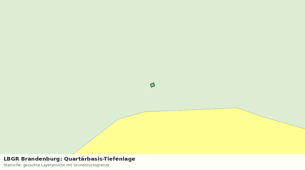 Statische Kartenansicht: LBGR Brandenburg: Quartärbasis-Tiefenlage