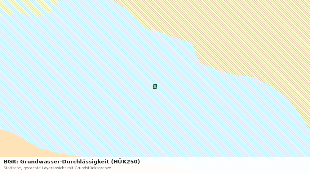 Statische Kartenansicht: BGR: Grundwasser-Durchlässigkeit (HÜK250)