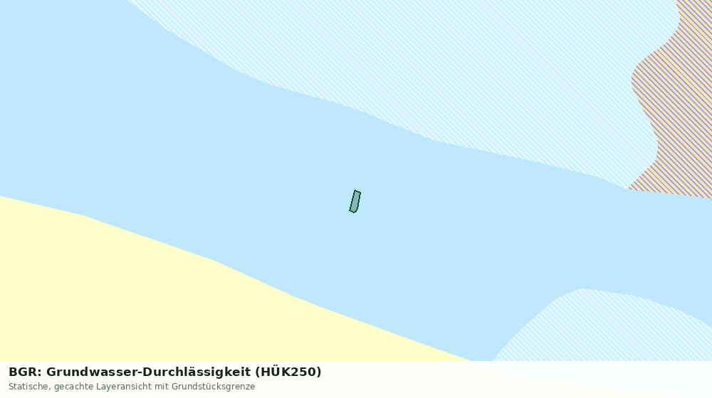 Statische Kartenansicht: BGR: Grundwasser-Durchlässigkeit (HÜK250)