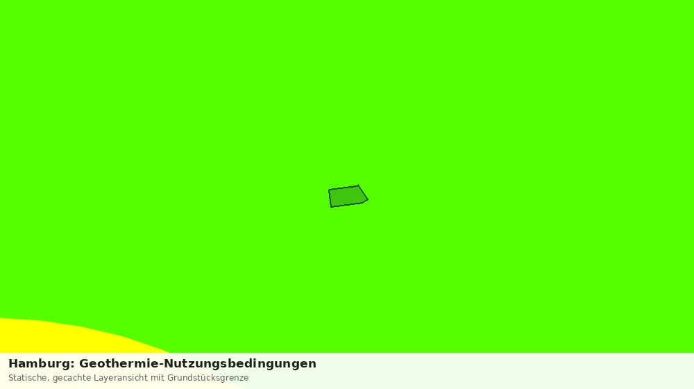 Statische Kartenansicht: Hamburg: Geothermie-Nutzungsbedingungen