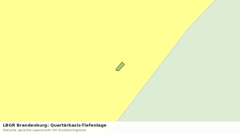 Statische Kartenansicht: LBGR Brandenburg: Quartärbasis-Tiefenlage