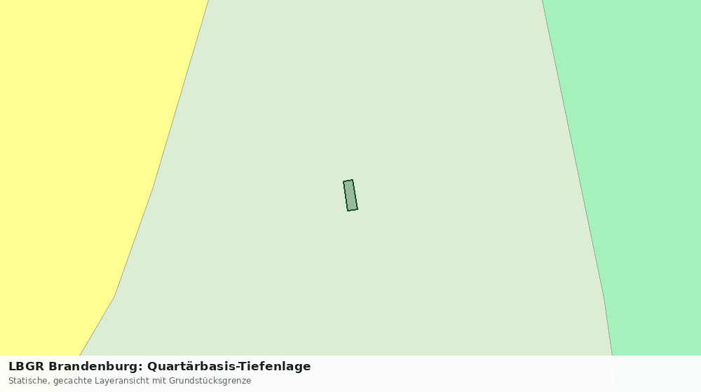 Statische Kartenansicht: LBGR Brandenburg: Quartärbasis-Tiefenlage