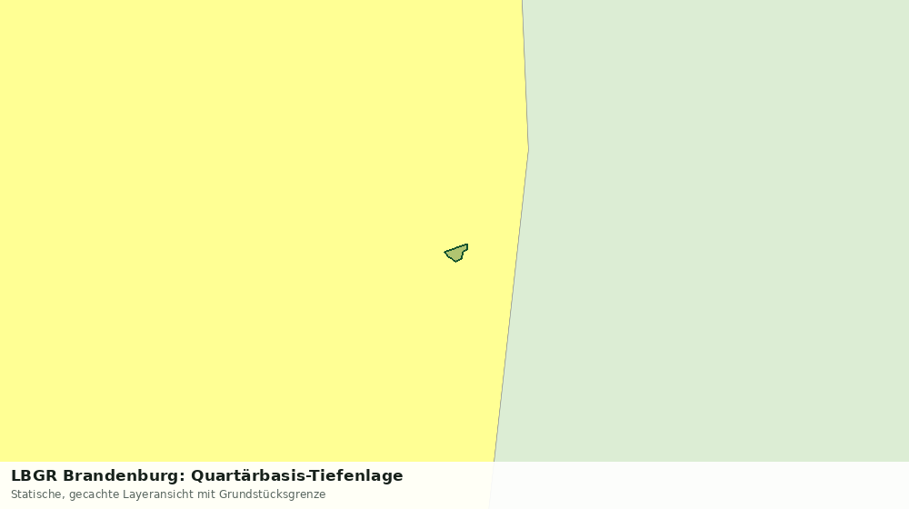 Statische Kartenansicht: LBGR Brandenburg: Quartärbasis-Tiefenlage