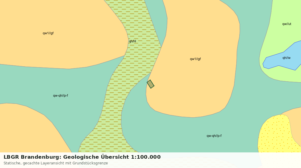 Statische Kartenansicht: LBGR Brandenburg: Geologische Übersicht 1:100.000