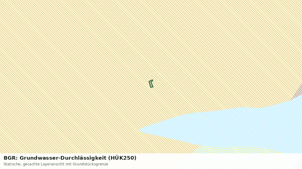 Statische Kartenansicht: BGR: Grundwasser-Durchlässigkeit (HÜK250)