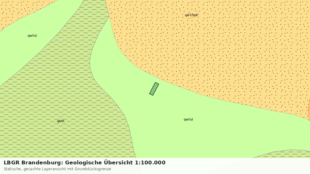 Statische Kartenansicht: LBGR Brandenburg: Geologische Übersicht 1:100.000
