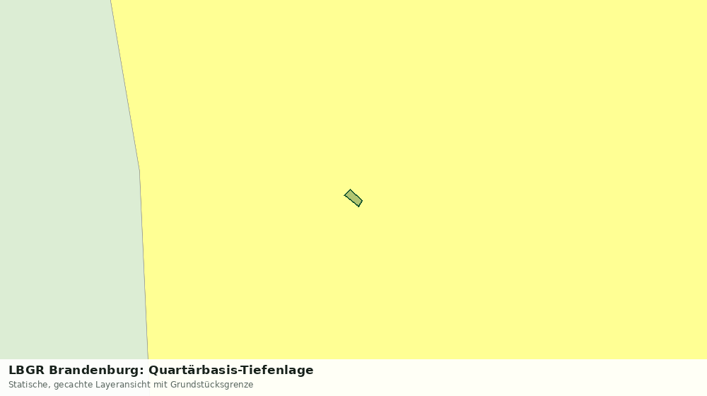 Statische Kartenansicht: LBGR Brandenburg: Quartärbasis-Tiefenlage
