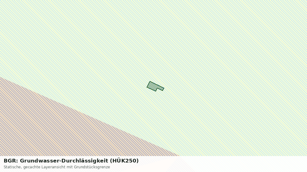 Statische Kartenansicht: BGR: Grundwasser-Durchlässigkeit (HÜK250)