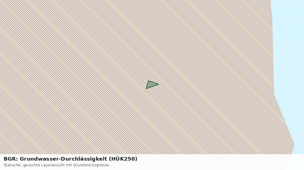 Statische Kartenansicht: BGR: Grundwasser-Durchlässigkeit (HÜK250)