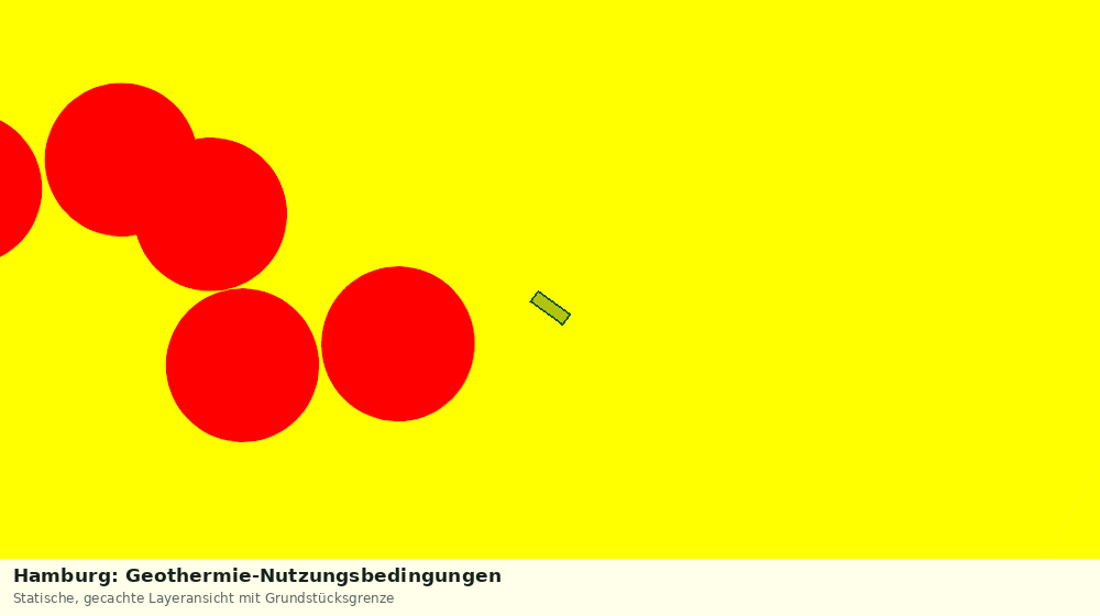 Statische Kartenansicht: Hamburg: Geothermie-Nutzungsbedingungen