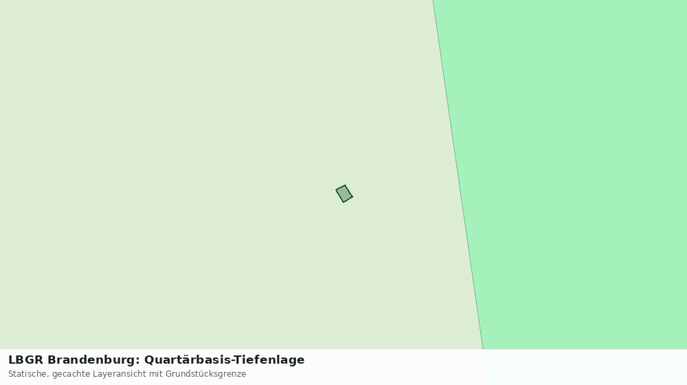 Statische Kartenansicht: LBGR Brandenburg: Quartärbasis-Tiefenlage