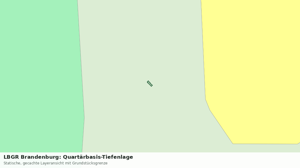 Statische Kartenansicht: LBGR Brandenburg: Quartärbasis-Tiefenlage