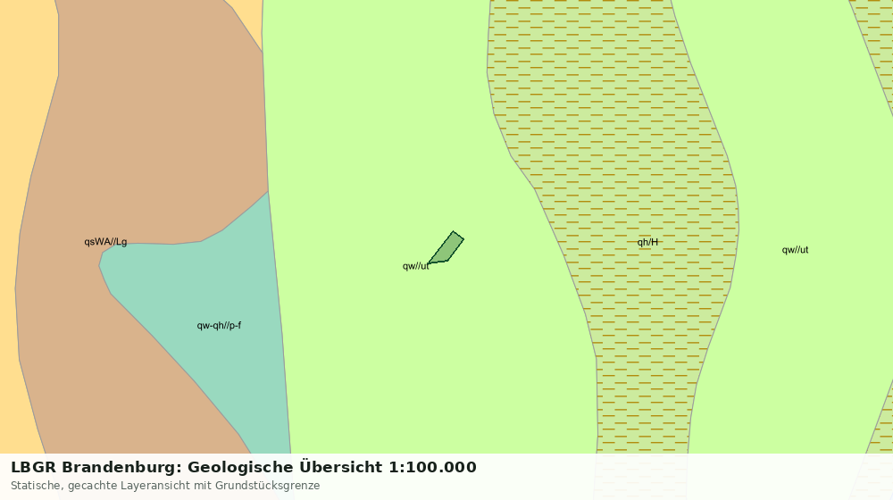 Statische Kartenansicht: LBGR Brandenburg: Geologische Übersicht 1:100.000