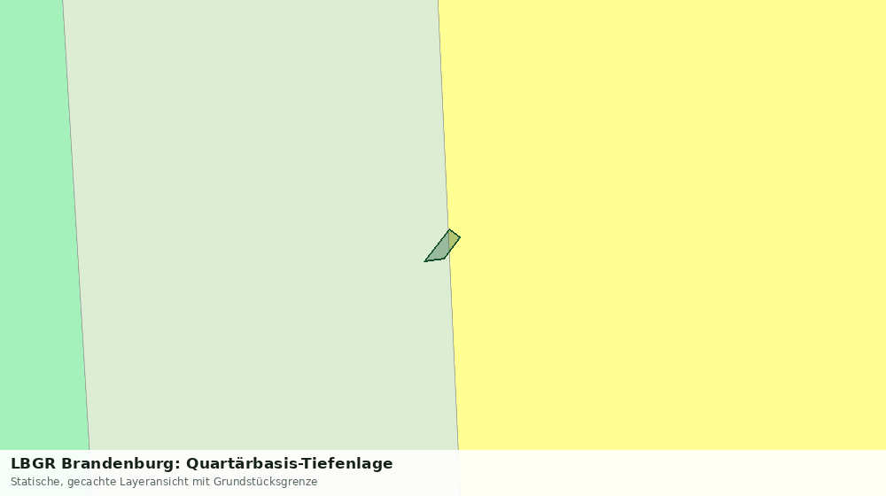 Statische Kartenansicht: LBGR Brandenburg: Quartärbasis-Tiefenlage