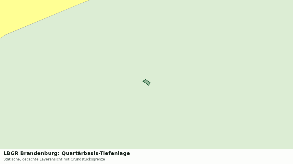 Statische Kartenansicht: LBGR Brandenburg: Quartärbasis-Tiefenlage