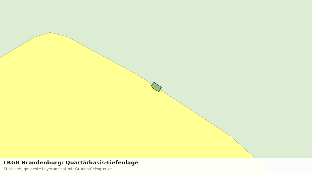 Statische Kartenansicht: LBGR Brandenburg: Quartärbasis-Tiefenlage