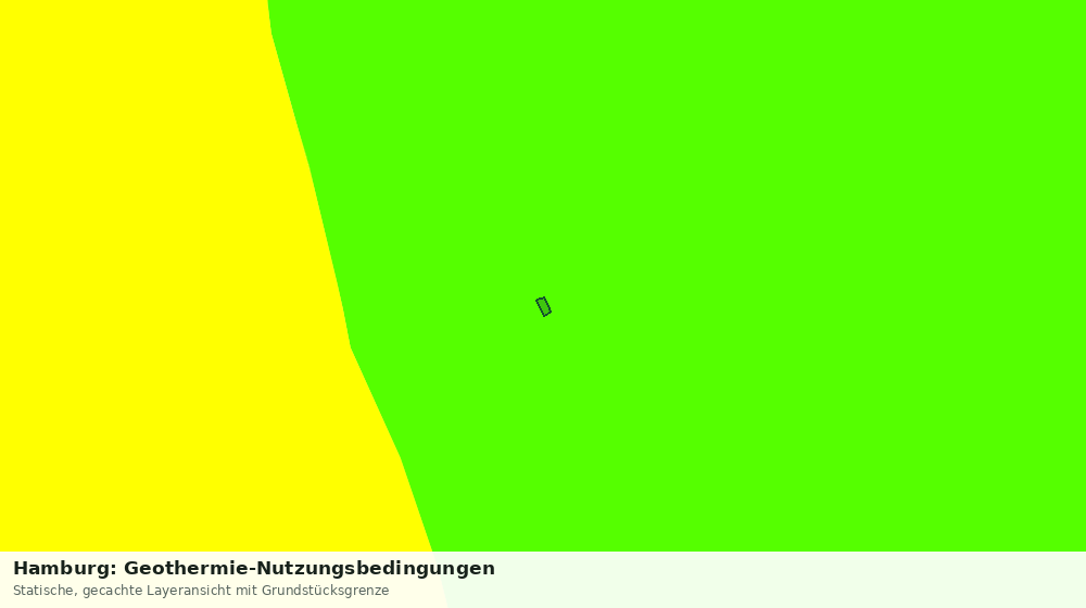 Statische Kartenansicht: Hamburg: Geothermie-Nutzungsbedingungen