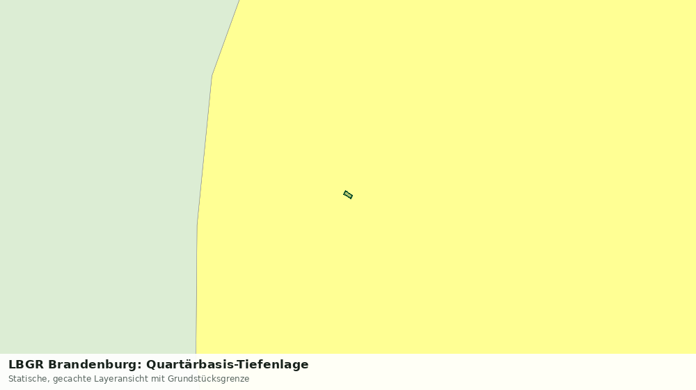 Statische Kartenansicht: LBGR Brandenburg: Quartärbasis-Tiefenlage