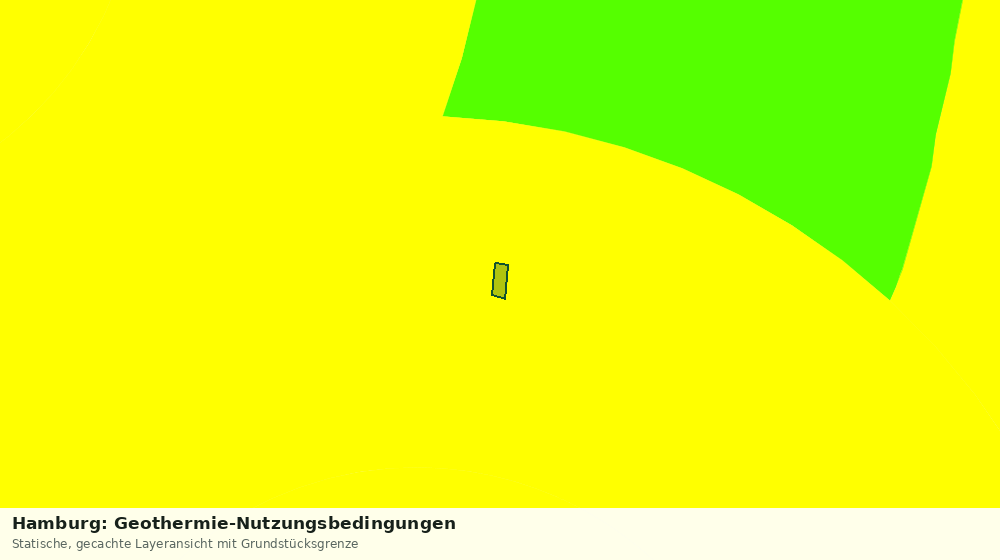 Statische Kartenansicht: Hamburg: Geothermie-Nutzungsbedingungen