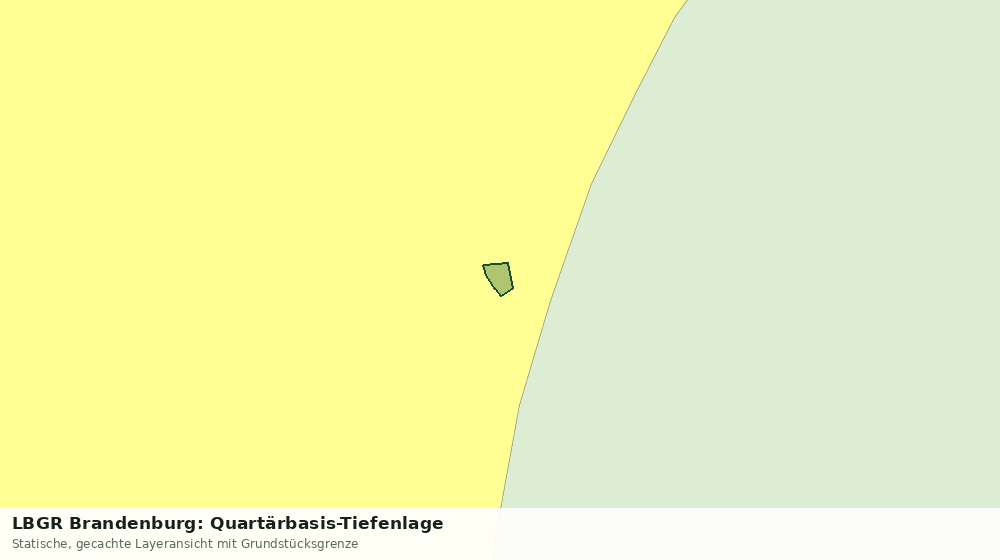 Statische Kartenansicht: LBGR Brandenburg: Quartärbasis-Tiefenlage