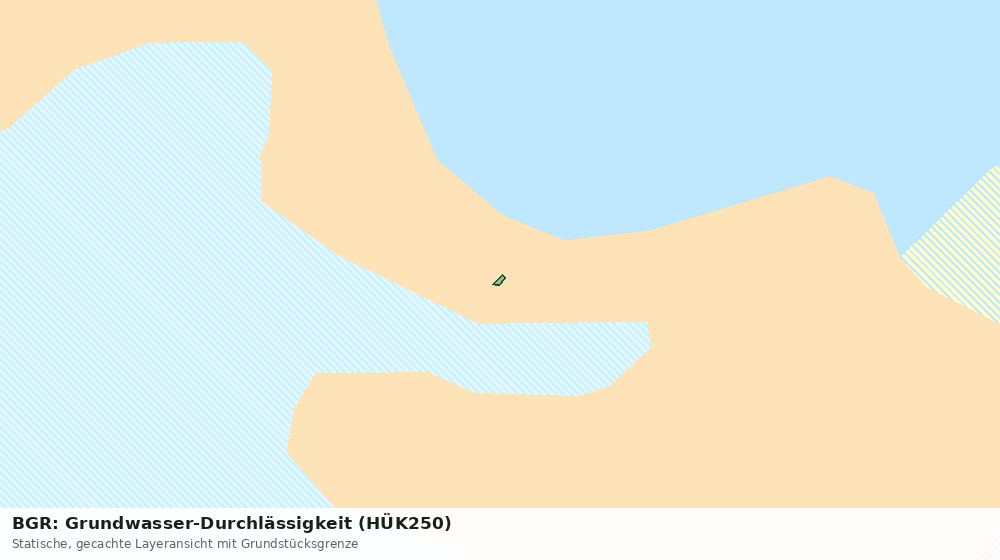 Statische Kartenansicht: BGR: Grundwasser-Durchlässigkeit (HÜK250)