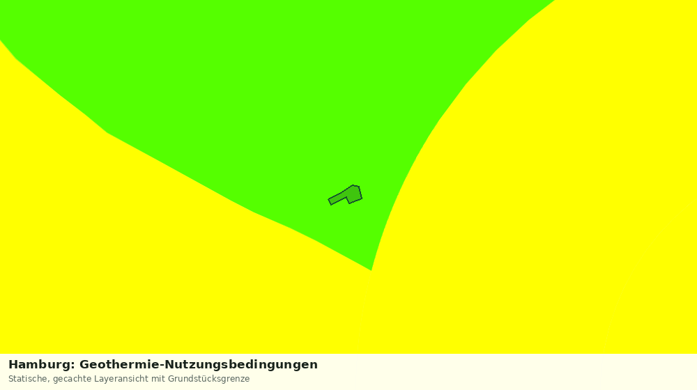 Statische Kartenansicht: Hamburg: Geothermie-Nutzungsbedingungen