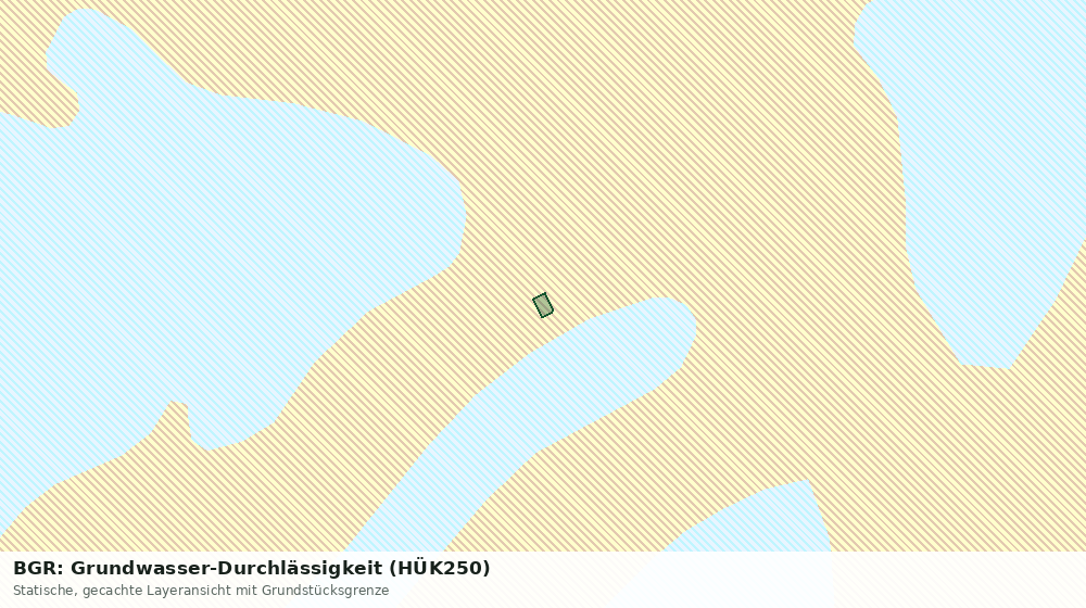 Statische Kartenansicht: BGR: Grundwasser-Durchlässigkeit (HÜK250)