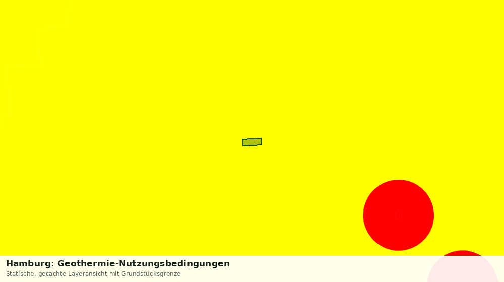 Statische Kartenansicht: Hamburg: Geothermie-Nutzungsbedingungen