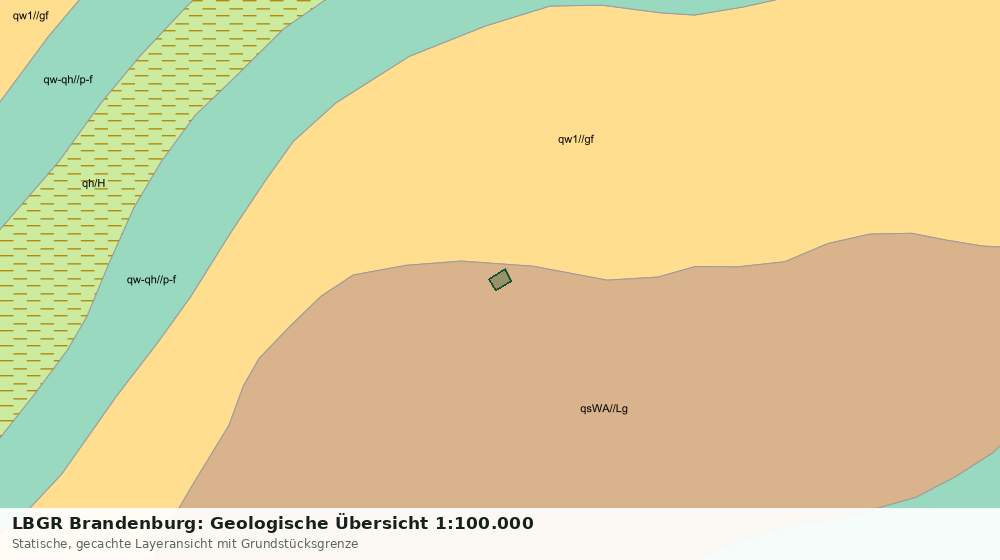 Statische Kartenansicht: LBGR Brandenburg: Geologische Übersicht 1:100.000