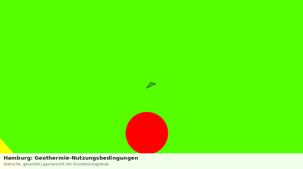 Statische Kartenansicht: Hamburg: Geothermie-Nutzungsbedingungen
