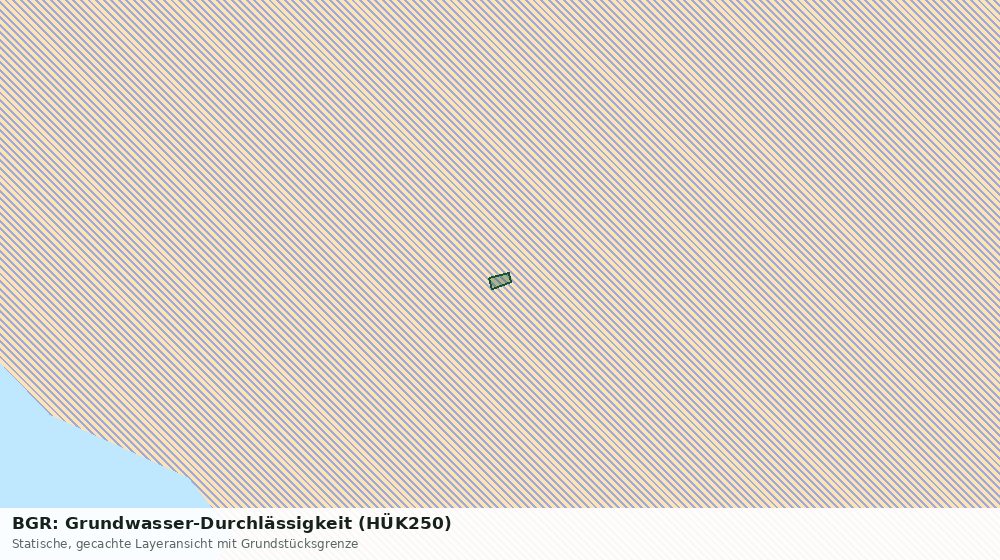 Statische Kartenansicht: BGR: Grundwasser-Durchlässigkeit (HÜK250)