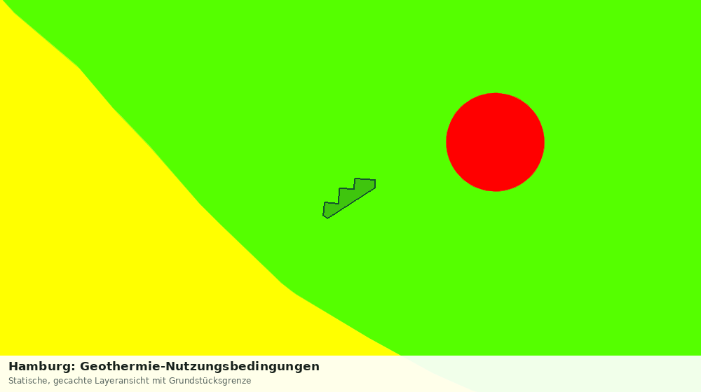 Statische Kartenansicht: Hamburg: Geothermie-Nutzungsbedingungen
