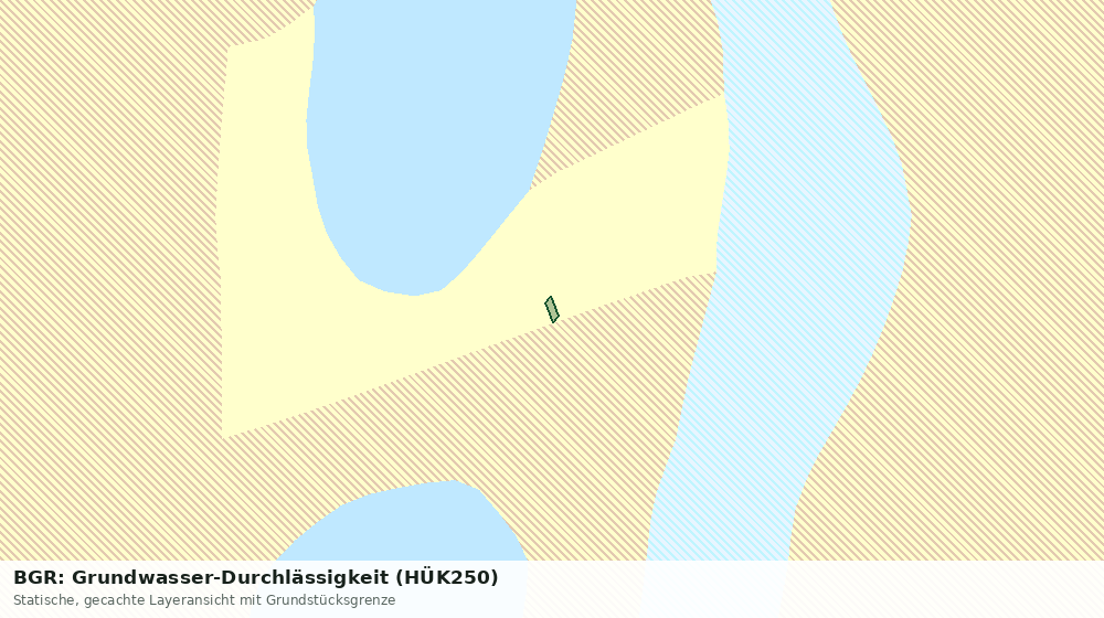 Statische Kartenansicht: BGR: Grundwasser-Durchlässigkeit (HÜK250)