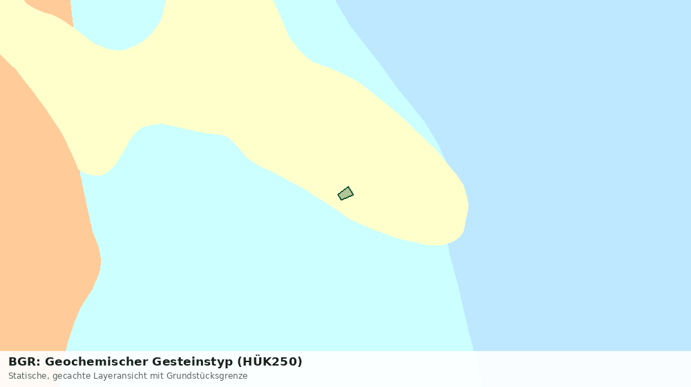 Statische Kartenansicht: BGR: Geochemischer Gesteinstyp (HÜK250)