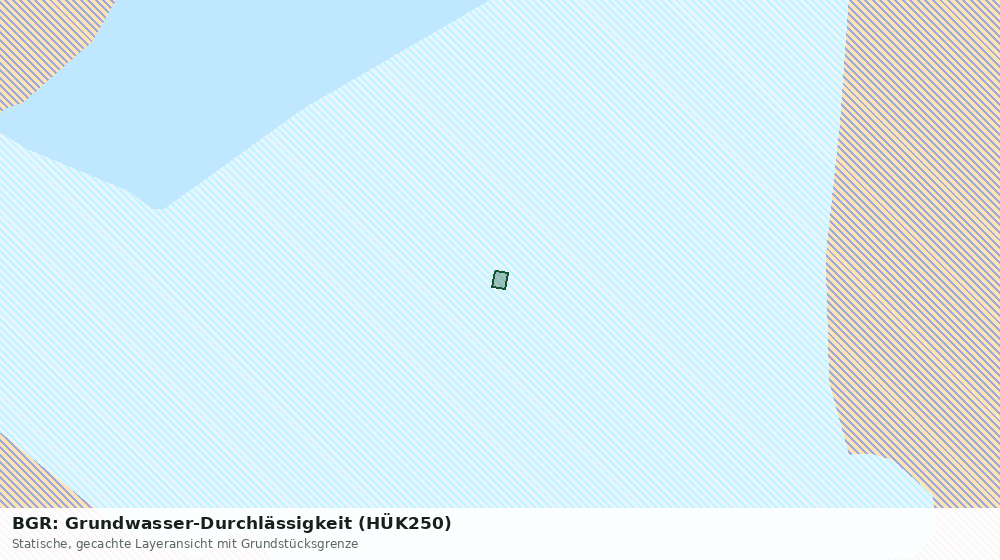 Statische Kartenansicht: BGR: Grundwasser-Durchlässigkeit (HÜK250)