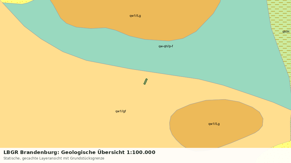 Statische Kartenansicht: LBGR Brandenburg: Geologische Übersicht 1:100.000