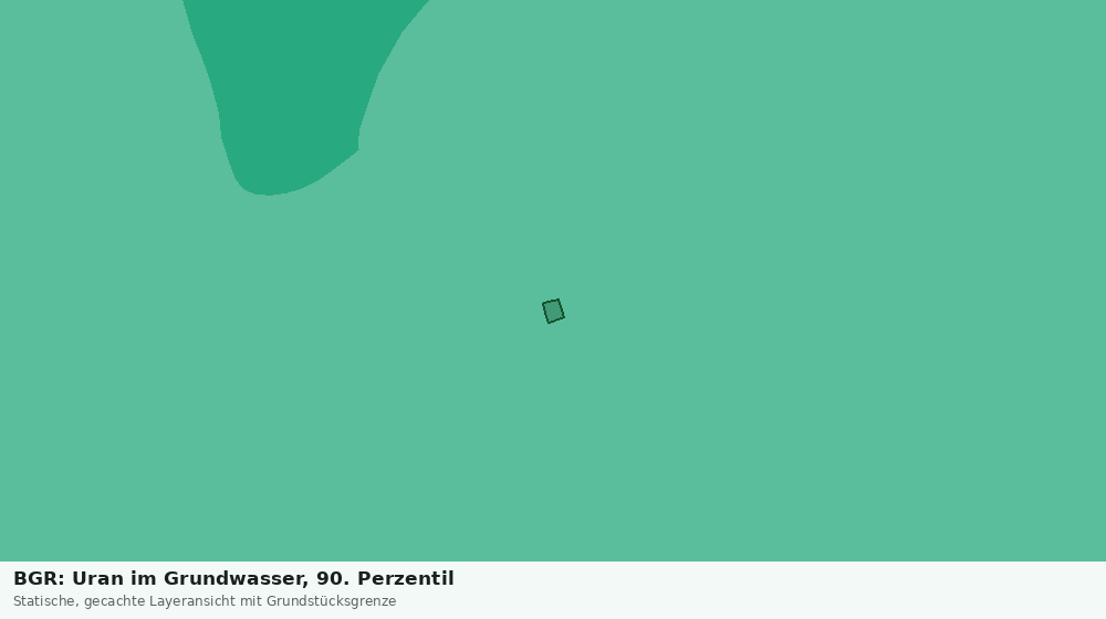 Statische Kartenansicht: BGR: Uran im Grundwasser, 90. Perzentil