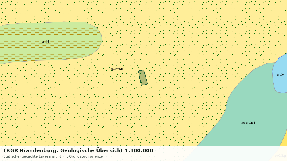 Statische Kartenansicht: LBGR Brandenburg: Geologische Übersicht 1:100.000