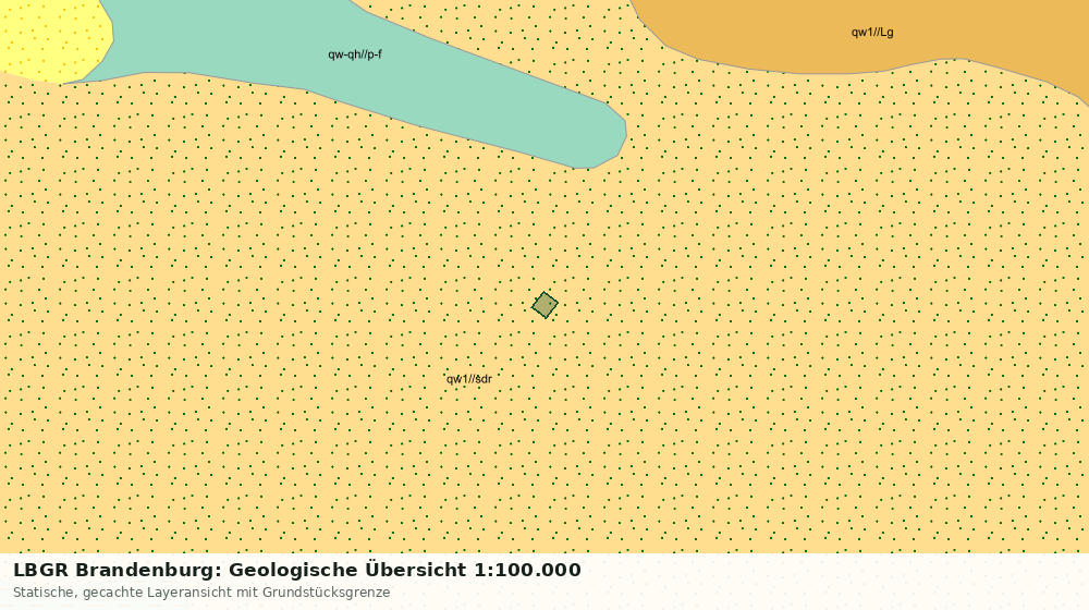 Statische Kartenansicht: LBGR Brandenburg: Geologische Übersicht 1:100.000
