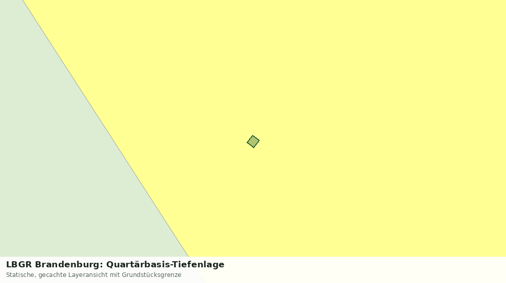 Statische Kartenansicht: LBGR Brandenburg: Quartärbasis-Tiefenlage